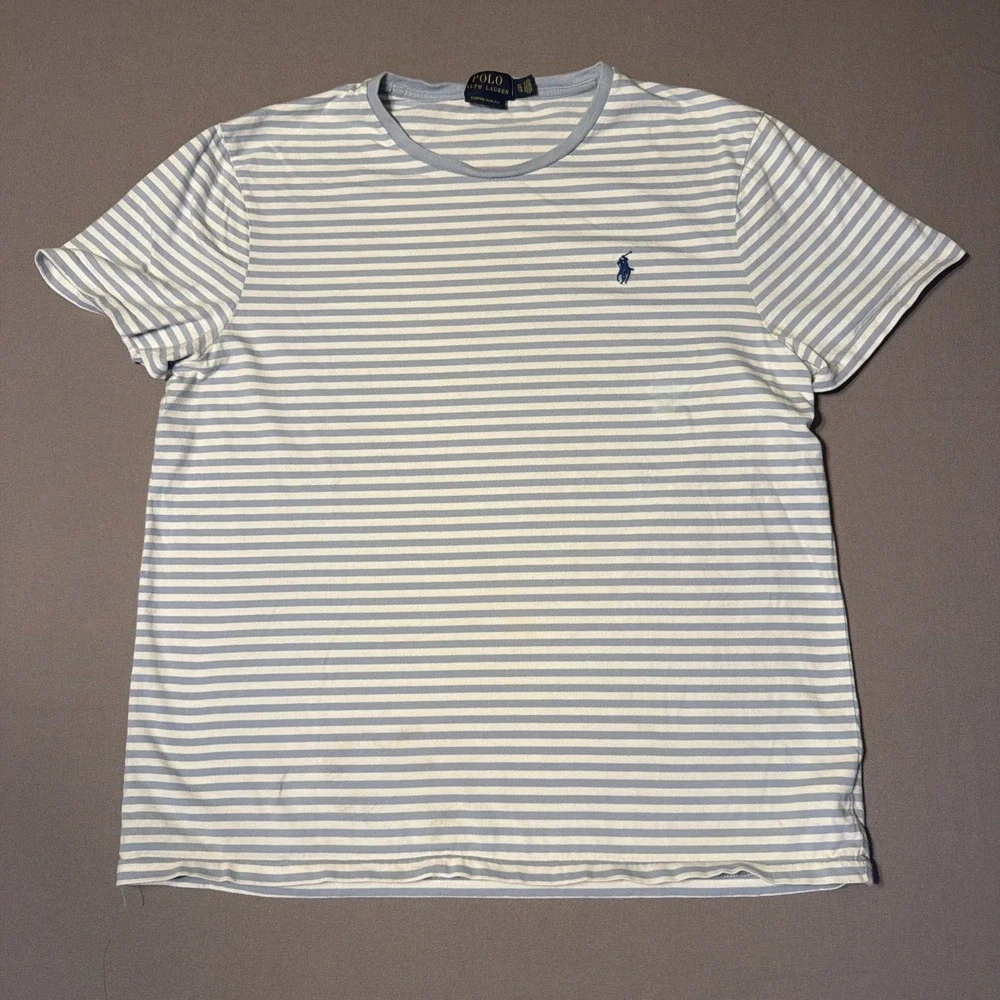 Polo Ralph Lauren Size XL Stripe Polo Short Sleeve Tee